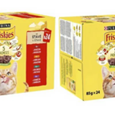 PURINA Friskies Cat mięso w sosie MIX smaków 48x85g