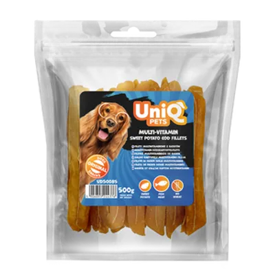 UNIQ PETS dog snacks 500g Filety multiwitaminowe z batatów