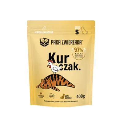 Paka Zwierzaka - Karma sucha KOT Kurczak ''S'' 400g