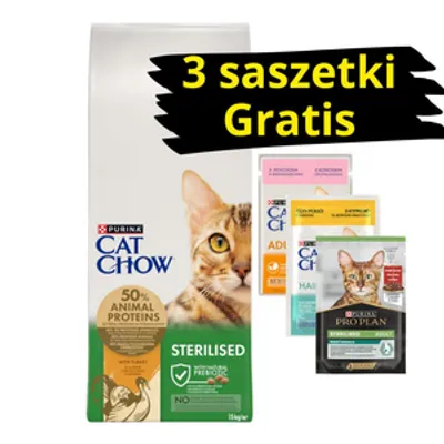PURINA Cat Chow Sterilised Karma z indykiem 15kg