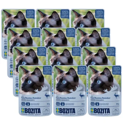BOZITA Kawałki w galaretce z reniferem (saszetka) 12x85g