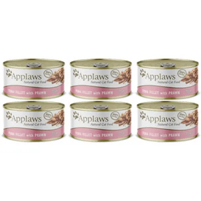 Applaws Cat Tuńczyk z krewetkami 6x70g PUSZKA