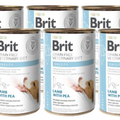 BRIT GF Veterinary Diets Dog Obesity 6x400g - karma mokra dla psa