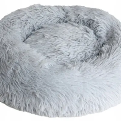 SNAPPY legowisko dla zwierząt przytulne donut szary L 70x70x15cm