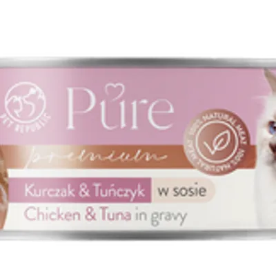 PetRepublic Pure kurczak & tuńczyk w sosie 80g