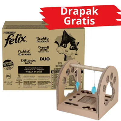 FELIX Countryside Selection Karma dla kotów DUO mix smaków w galaretce 120x85g