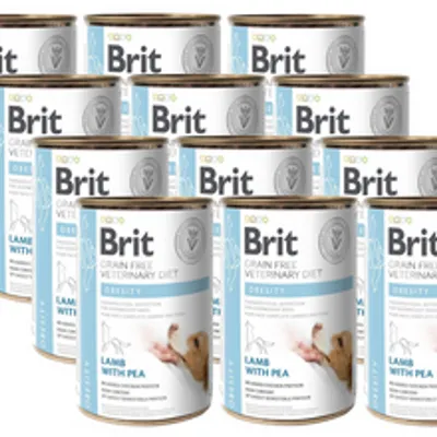BRIT GF Veterinary Diets Dog Obesity 12x400g - karma mokra dla psa