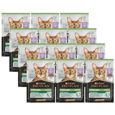 Purina Pro Plan Sterilised z indykiem dla kota 12x85g