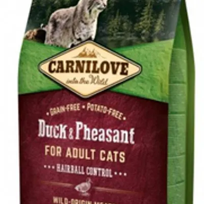 CARNILOVE Cat Duck & Pheasant Hairball Control 6kg