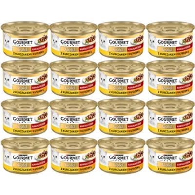 Purina Gourmet Gold kurczak/ wątróbka w sosie 48x85g