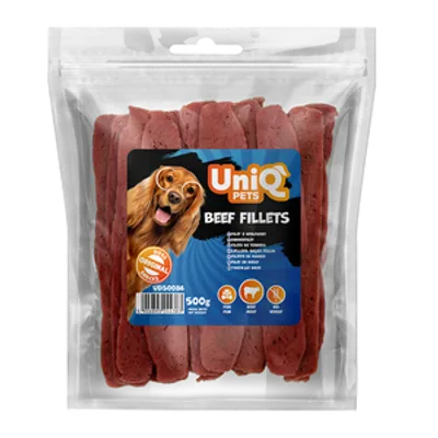 UNIQ PETS dog snacks 500g Filety z wołowiny