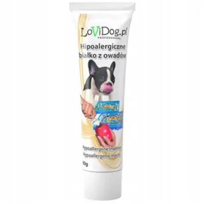 Lovi Dog Premium Snack Pate With Insect Proteins - pasztet dla psa w tubce, z wątróbką, białkiem owadów i witaminami 90g