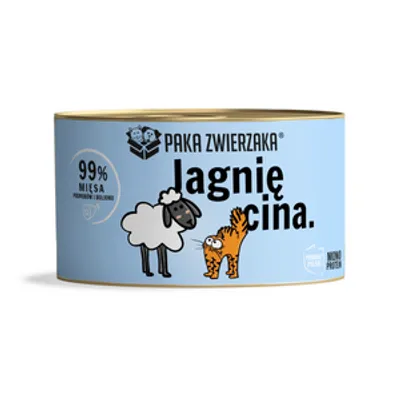 Paka Zwierzaka- karma mokra dla kota jagnięcina 200g