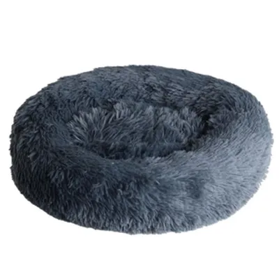SNAPPY legowisko dla zwierząt przytulne donut ciemny szary M 60x60x15cm