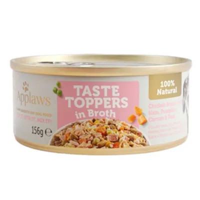 Applaws Taste Toppers Naturalna Mokra Karma dla Psów kurczak z szynką i warzywami 156g