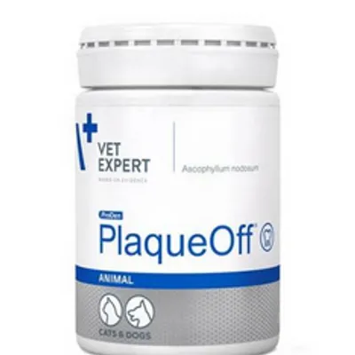 VET EXPERT PLAQUEOFF® ANIMAL - preparat do pielęgnacji zębów dla psów i kotów 20g