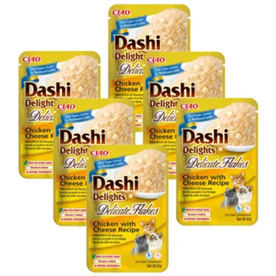 INABA Dashi Delights Delicate Flakes Chicken with Cheese Recipe 6x40g