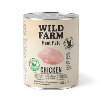 WILD FARM Pate Chicken 800g bezglutenowa karma dla psa