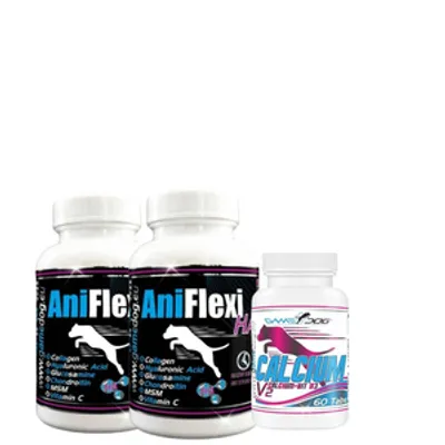GAME DOG AniFlexi HA 2x80 tabl. + GAME DOG Calcium V2 60 kaps GRATIS