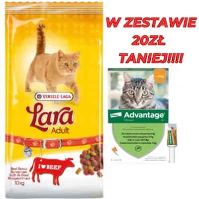 VERSELE-LAGA Lara Adult Beef 10kg | Darmowa dostawa