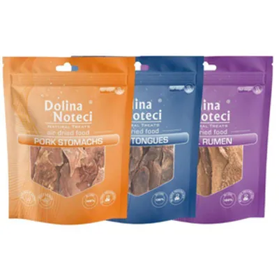 DOLINA NOTECI Natural Treats Zestaw suszonych gryzaków dla psów 350g