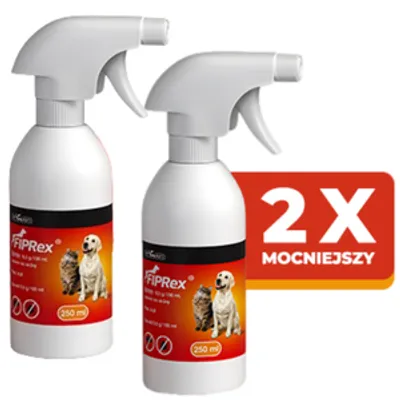 Fiprex Spray, 0,5 g/250 ml, roztwór na skórę dla psów i kotów (2szt)