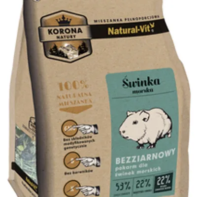 KORONA NATURY Natural-Vit pokarm dla świnki morskiej 750g