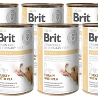 BRIT GF Veterinary Diets Dog Hepatic 6x400g - karma mokra dla psa