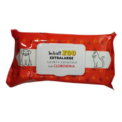 SalviettZOO XL - chusteczki pielęgnacyjne dla psa i kota 40szt (chlorheksydyna)