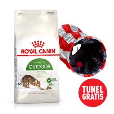 ROYAL CANIN  Outdoor 30 4kg karma sucha dla kotów dorosłych, wychodzących na zewnątrz + Tunel dla kota GRATIS!