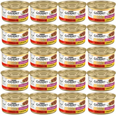 Purina Gourmet Gold z wołowiną i kurczakiem w sosie 72x85g