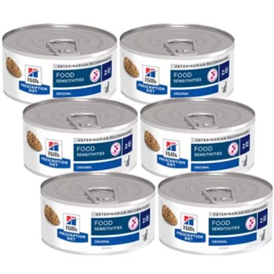 HILL'S PD Prescription Diet Feline z/d Food Sensitivities 6x156g puszka