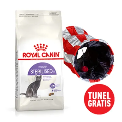 ROYAL CANIN  Sterilised 4kg karma sucha dla kotów dorosłych, sterylizowanych + Tunel dla kota GRATIS!