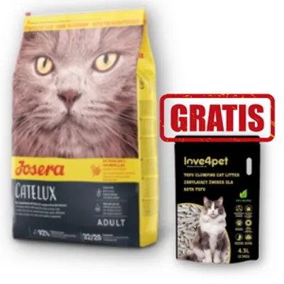 JOSERA Catelux 10kg + Żwirek GRATIS!!