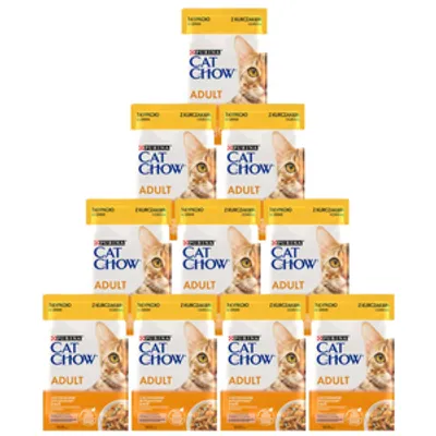 PURINA Cat Chow Adult Karma dla kotów z kurczakiem i cukinią w galaretce 10x85g