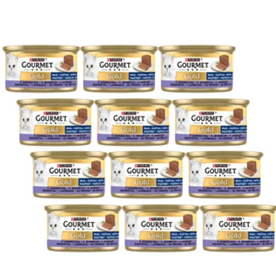 Purina Gourmet Gold mus z jagnięciną 12x85g