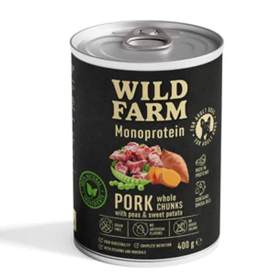 WILD FARM Monoprotein Pork 400g hypoalergiczna karma dla psa