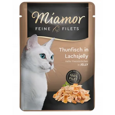 Miamor Feine Filets - mokra karma dla kota tuńczyk z łososiem w galarecie 100g