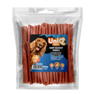 UNIQ PETS dog snacks 500g Paluszki z królika