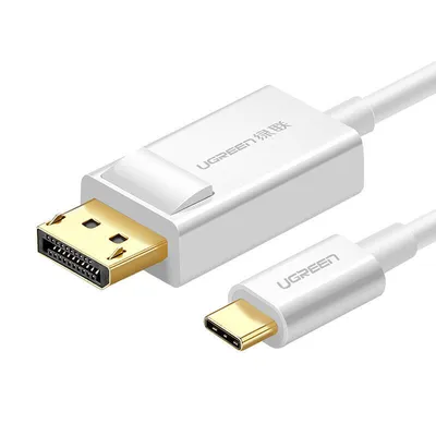 Kabel usb-c UGREEN display port 1,5m (biały)
