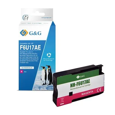 G&g kompatybilny ink / tusz z f6u17ae, hp 953xl, magenta, 1600s, nh-r00953xlm, dla hp "officejet pro 8210/8211/8218
