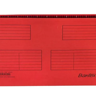 Teczka zawieszkowa a4 BANTEX 100331435 czerwona z kartonu