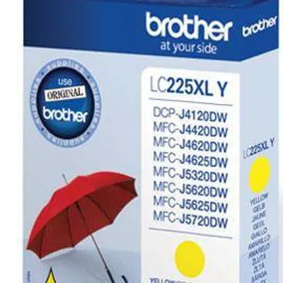 Tusz oryginalny BROTHER lc225xly yellow 1200 stron