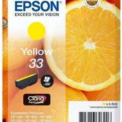Tusz oryginalny EPSON t3344 c13t33444012 yellow 4,5 ml