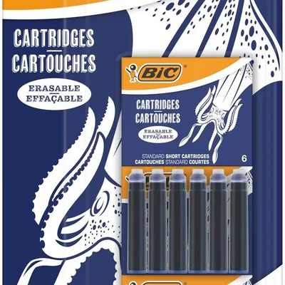 Naboje do piór BIC easy clic standard 888751 niebieskie 24szt