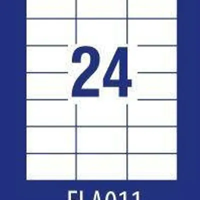 Etykiety samoprzylepne 70x37mm uniwersalne economy ela011 białe 100ark*24szt