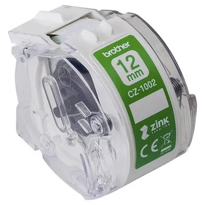 Brother taśma papierowa 12mm x 5m, biała, cz1002, do drukarki vc-500w