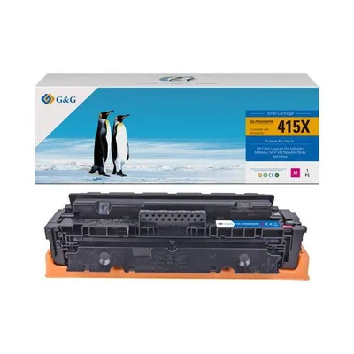 G&g kompatybilny toner z w2033x, magenta, 6000s, nt-ph2033xfm, hp 415x, high capacity, dla hp color laserjet pro m454, mfp m479, n