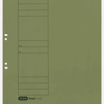 Skoroszyt oczkowy a4 ELBA 100551872 zielony karton 250 g/m²