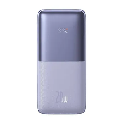 Powerbank Baseus bipow pro 10000mah, 2xusb, usb-c, 20w (fioletowy)